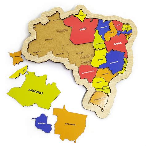 Quebra Cabeça Do Mapa Do Brasil Para Imprimir