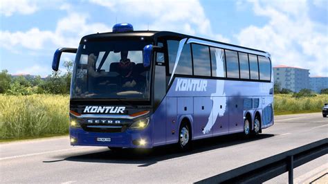 Setra 517 HDH TopClass 2021 KONTUR BLUE SKİN v2 0 ETS2 ETS2 Mod ATS Mod