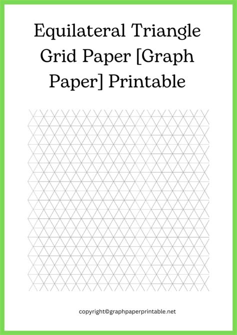 Triangle Grid Paper Printable Templates In Pdf