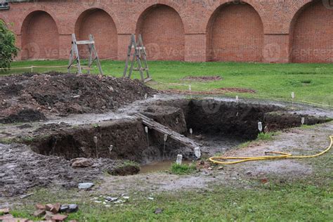 Excavations are uncovering ancient sites historic foundations and their