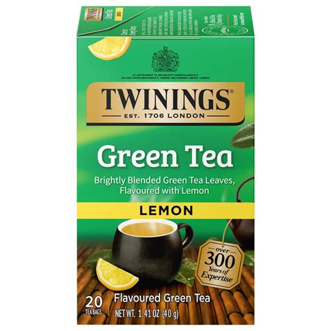 Twinings Té verde con limón Sabroso té verde con trozos de limón