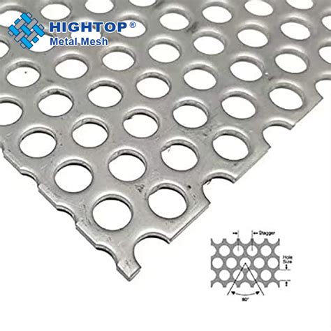 Iso Certification L Stainless Steel Round Hole Perforated Metal