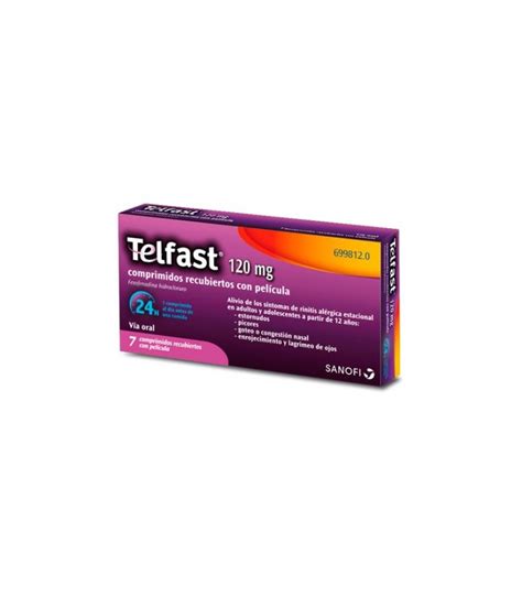 Comprar Telfast 120 Mg 7 Comprimidos Recubiertos