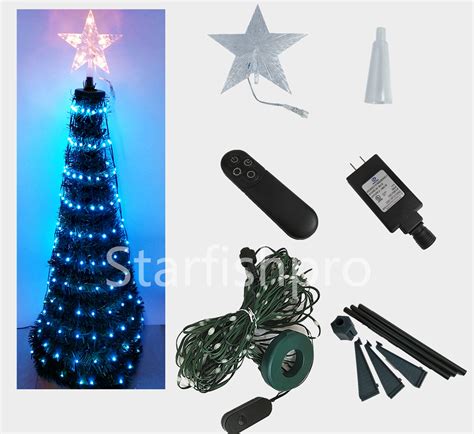 TRANSFORMER PLUG, RGB LED CHRISTMAS TREE, PROGRAMMED 18 EFFECTS ...
