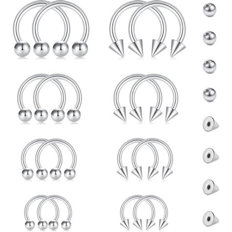 Piercing Nez Anneaux Piercing Septum G Mm Acier Chirurgical