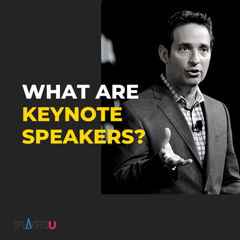 What Are Keynote Speakers Speakers U