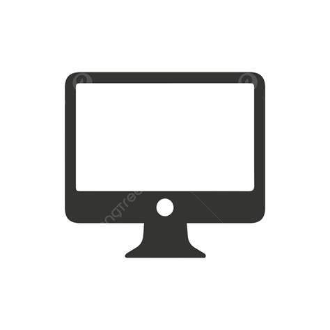 Icono De Monitor Icono De Pantalla Pc Vector Png Dibujos Pantalla