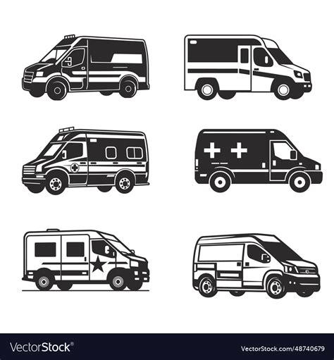 Ambulance service art Royalty Free Vector Image