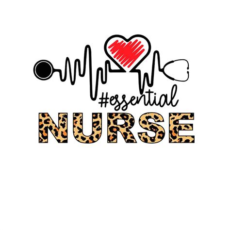 Essential Leopard Pattern Nurse Svg Heart Stethoscope Svg P Inspire