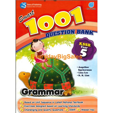 Pan Asia Smart 1001 Question Bank Year 5 Grammar Kssr Semakan Shopee