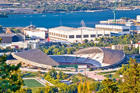 Hajduk Split Poljud Stadium Aerial View Photograph By Brch Photography