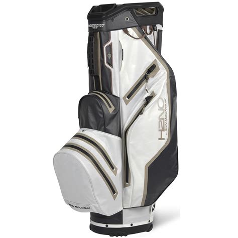 Sun Mountain H No Lite Waterproof Golf Cart Bag Black White Java