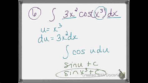 Anti Derivatives With U Substitution YouTube