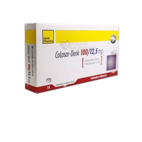 Colosar Denk 100mg125mg 28 Comprimido Distribuidor De Denk Pharma