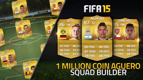 Fifa 15 1 Million Coin Squad Builder Ft Agüero Sánchez And Reus