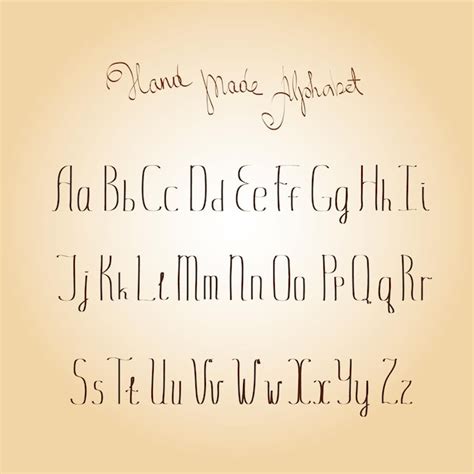 Premium Vector Vector Alphabet Hand Drawn Letters