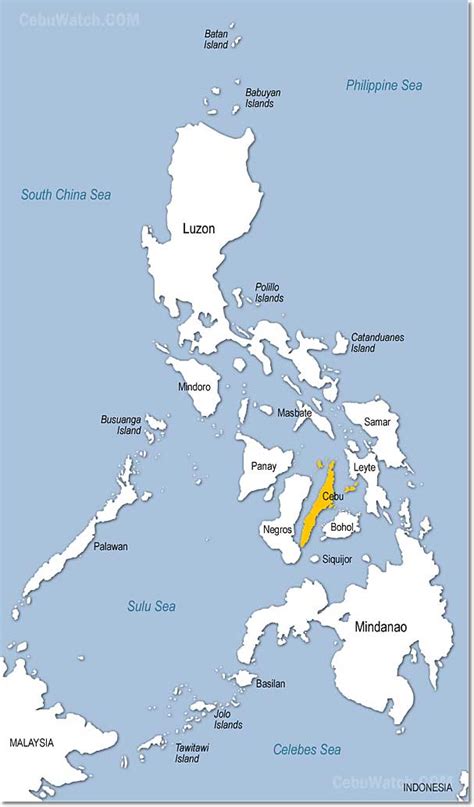 Cebu Map and Cebu Satellite Images