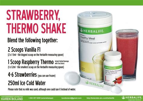 Herbalife Shake Nutrition Label - 1stadenium