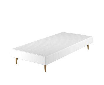 Sommier Calla Deco Boucle Blanc 70x190 Cm Le Roi Du Matelas