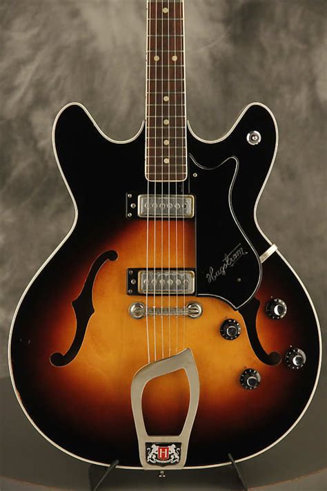 1960s Hagstrom Viking Hollowbody Sunburst Made In Sweden Reverb