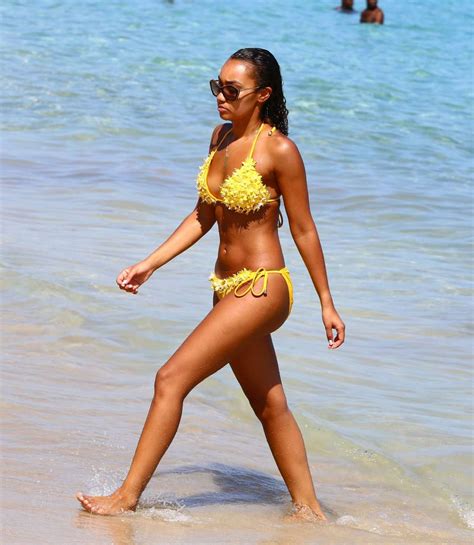 Leigh Anne Pinnock In Yellow Bikini Gotceleb