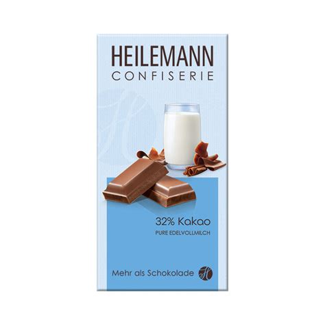 Edelvollmilch Schokolade Heilemann Kakao Viba Heilemann Shop