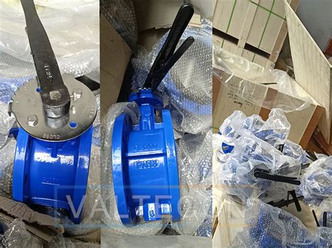 Double Flanged Butterfly Valve Lever Handle Sold To Hong Kong Valteccn