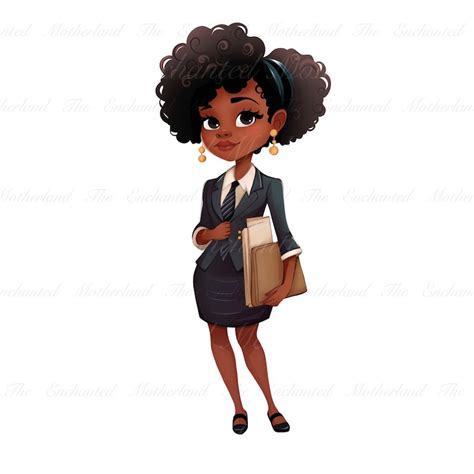 Law Firm Clipart Of African American Female Attorney Ebony Etsy Canada