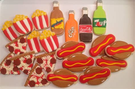 Hot Dogs Pizza Popcorn Soda Bottles Coke Orange Crush Yoo Hoo 7