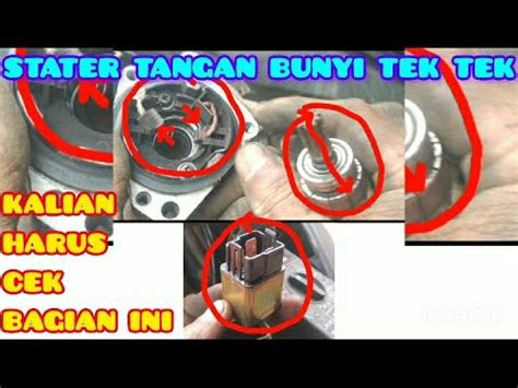 Tips Cara Mengecek Stater Tangan Bunyi Tek Tek Tek YouTube