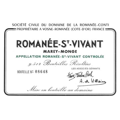 Domaine de la Romanee-Conti Romanee St. Vivant Grand Cru 2008 | Wine.com