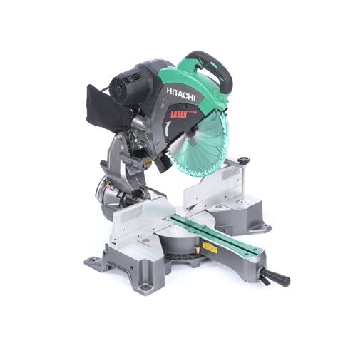 Hitachi In Dual Bevel Sliding Compound Miter Saw With Laser