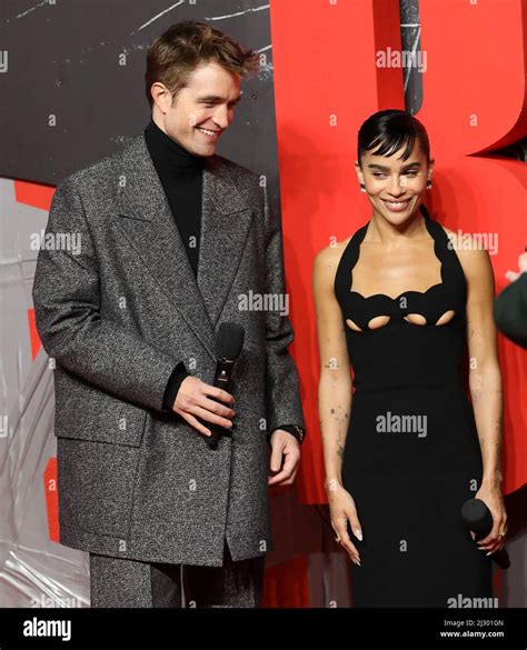 Robert Pattinson Zoe Kravitz Attend A Special Screening Of The Batman At Bfi Imax Waterloo