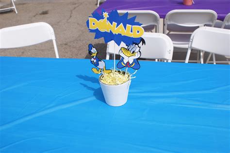 Donald Duck Table For Mickey Mouse Clubhouse Themed Birthday Party