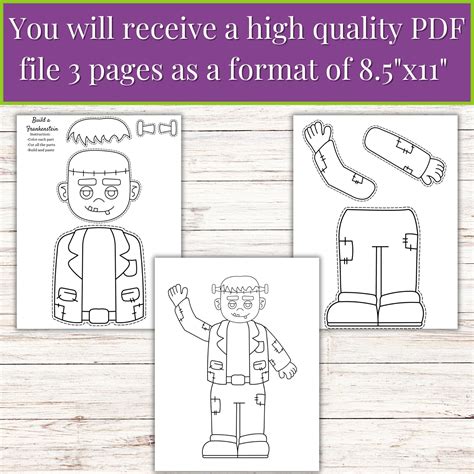 Frankenstein Craft Template