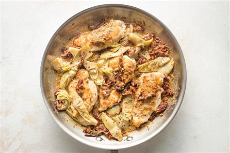 Chicken With Sun Dried Tomatoes And Artichokes Nourish And Fete