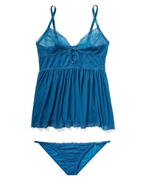 Yolandi Dark Blue Plus Unlined Babydoll Adore Me