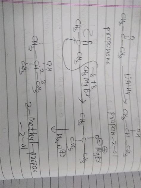 How Is Propanone Converted Into I Propan 2 Ol Ii 2