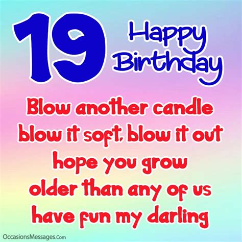 Happy 19th Birthday Wishes, Messages and Greeting Cards