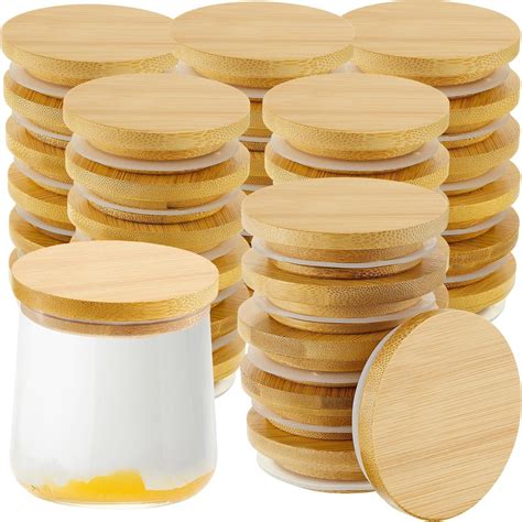 Amazon Berlyue Yogurt Jar Lids Set Reusable Bamboo Wooden Lids