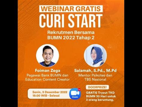 Curi Start Rekrutmen Bersama Bumn Batch Tahun Bersama Kitalulus