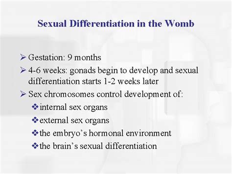 Chapter Five Gender Issues Distinction Between Gender Sex