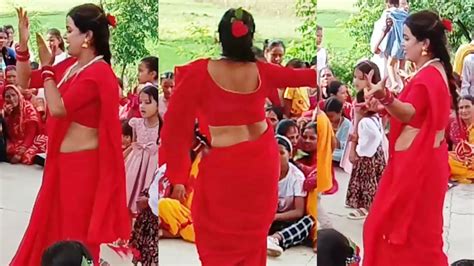 New Nepali Viral Teej Dance 2079 😍 Tulsipur 15 गोढा अन्टी तीज डान्स