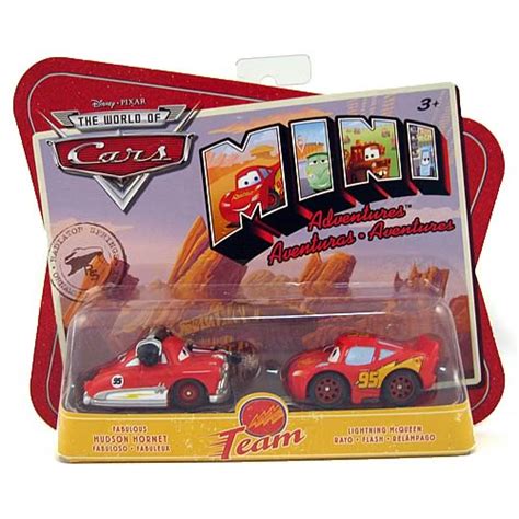 Pixar Cars Fabulous Hudson Hornet & Lightning McQueen, NM