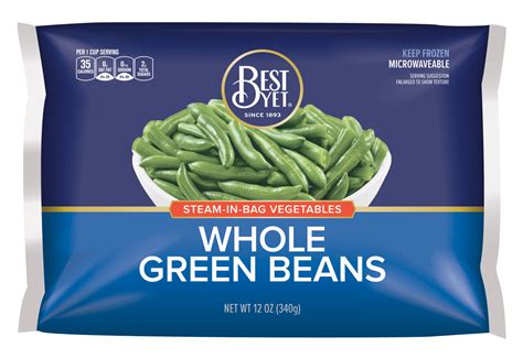 Whole Green Beans Steam In Bag Best Yet Brand