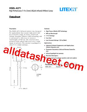 HSDL 4271 Datasheet PDF Lite On Technology Corporation