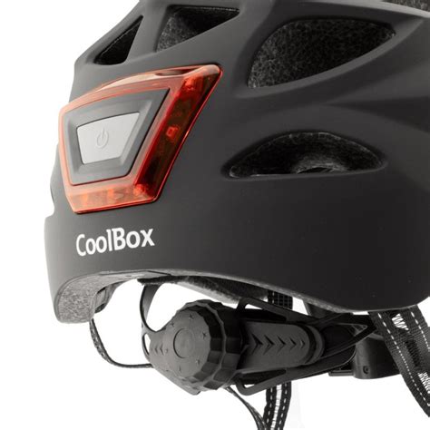 Capacete Coolbox M Luz Led Frontal Traseira Para Patinete Ou