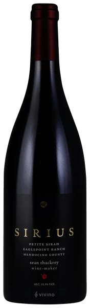 Sean Thackrey Sirius Petite Sirah Eaglepoint Ranch Vivino Us