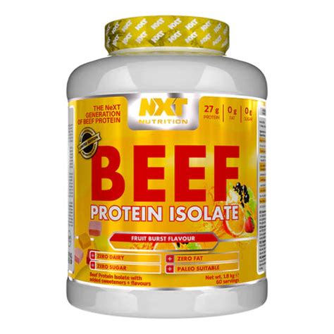 Nxt Nutrition Beef Protein Isolate 1 8kg Supplements Direct