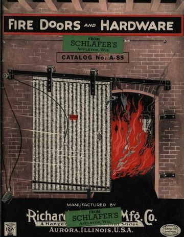 Fire doors and hardware. : Richards Wilcox Manufacturing Co. : Free ...